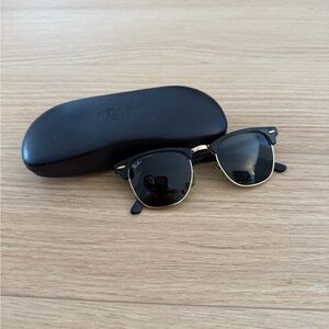 Ray-Ban Clubmasters Classic Black and Gold Sunglasses